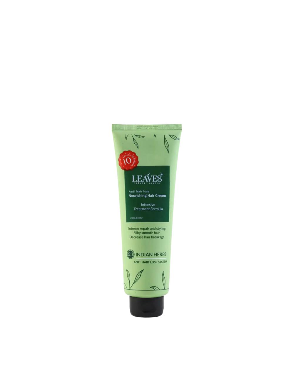 Leaves nourishing hair cream