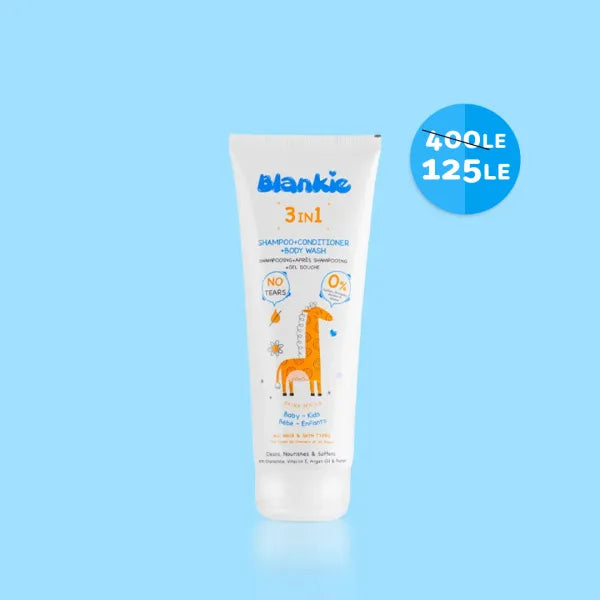 3 in 1 shampoo + conditioner + body wash