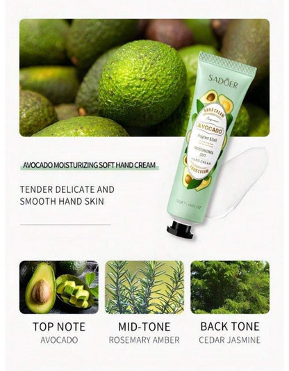 Autumn And Winter Hand Creams, Chamomile, Avocado, Cherry Blossom, Olive, Rose Hand Creams, Moisturizing(1 piece)