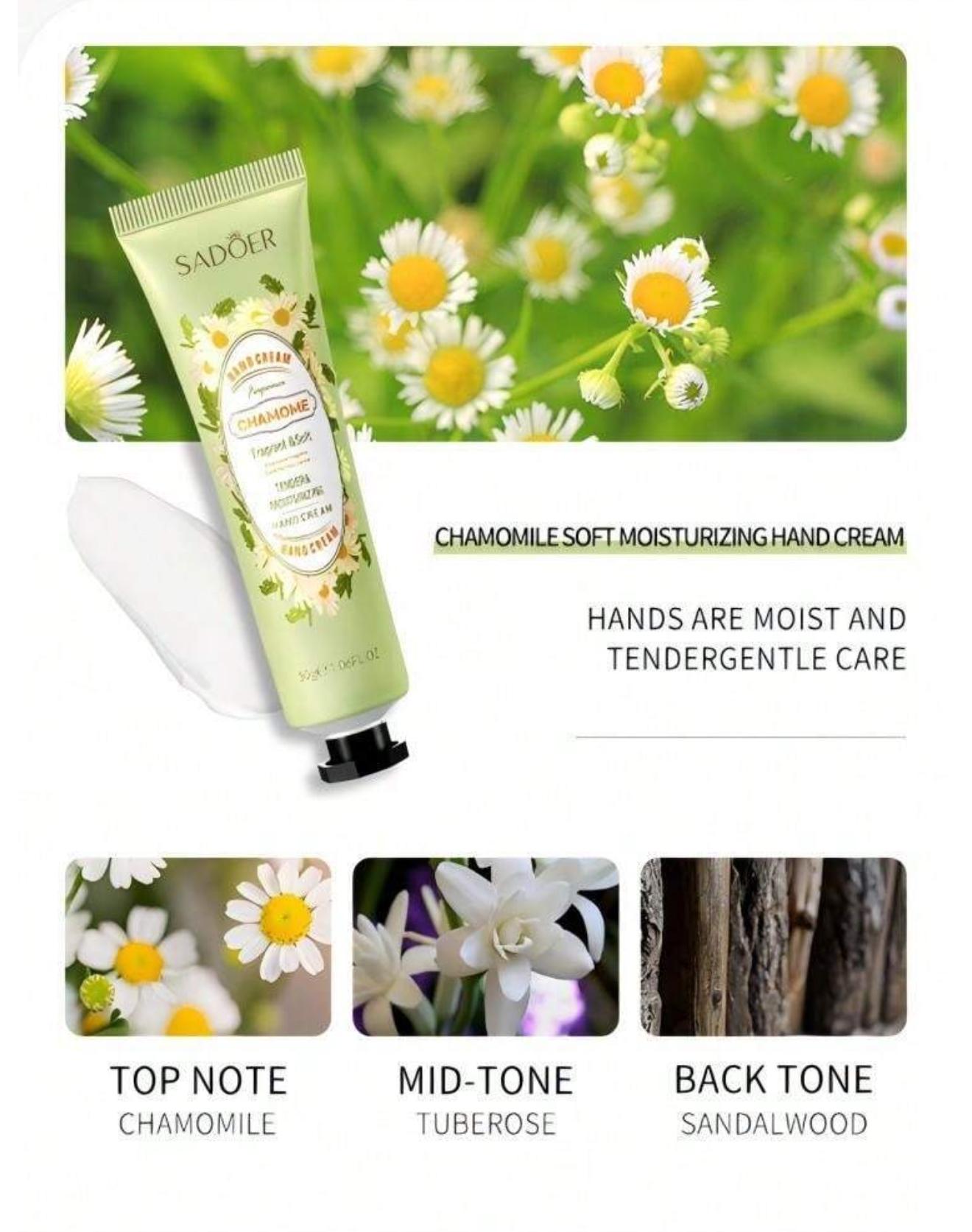 Autumn And Winter Hand Creams, Chamomile, Avocado, Cherry Blossom, Olive, Rose Hand Creams, Moisturizing(1 piece)