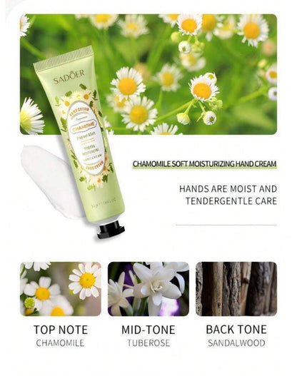 Autumn And Winter Hand Creams, Chamomile, Avocado, Cherry Blossom, Olive, Rose Hand Creams, Moisturizing(1 piece)