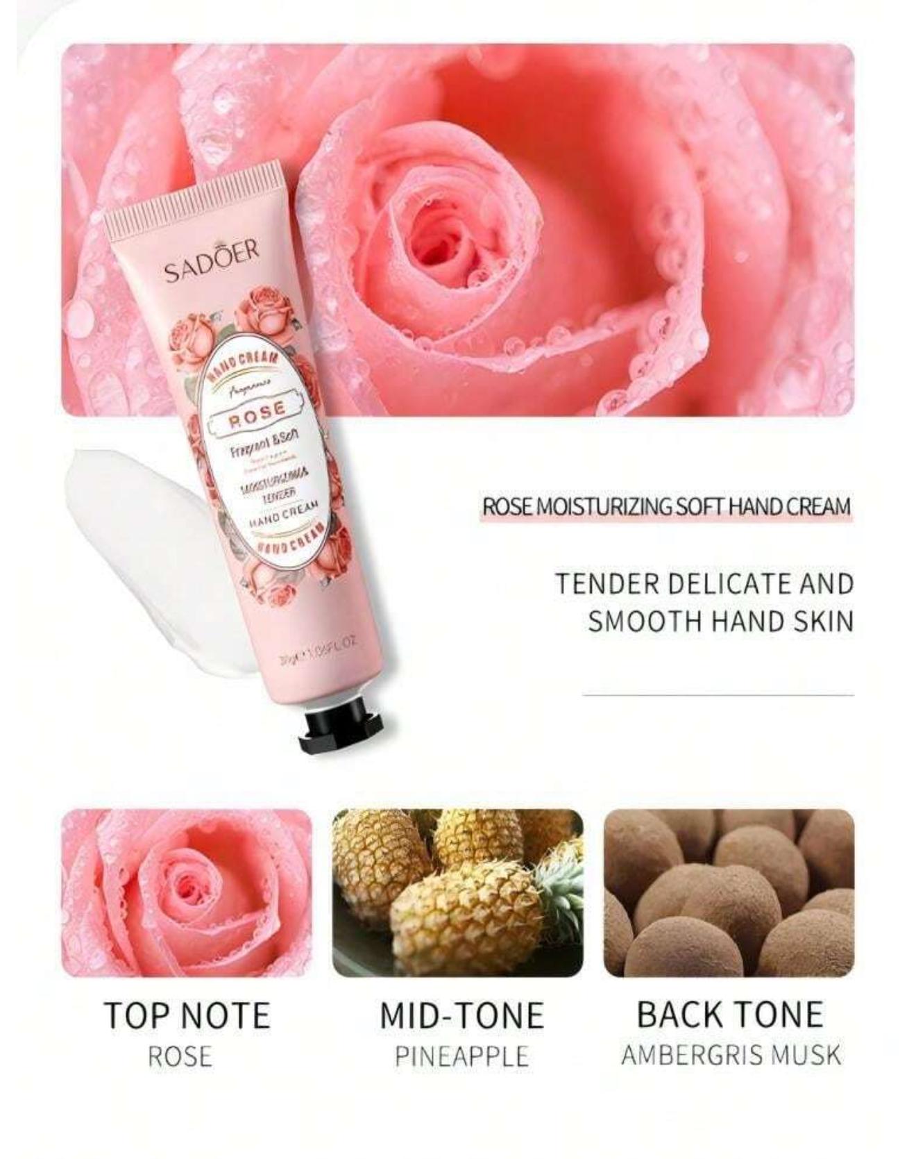 Autumn And Winter Hand Creams, Chamomile, Avocado, Cherry Blossom, Olive, Rose Hand Creams, Moisturizing(1 piece)