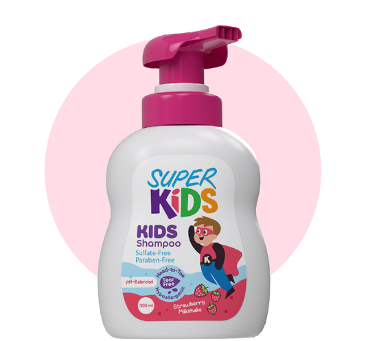 Superkids Kids Shampoo strawberry Milkshake Fragrance