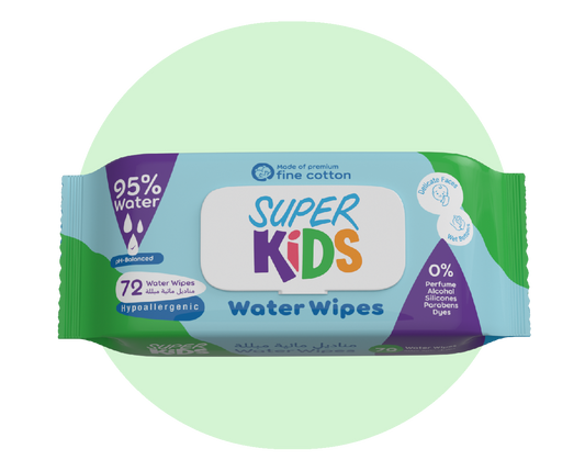 Superkids Water Wipes 72 wipe